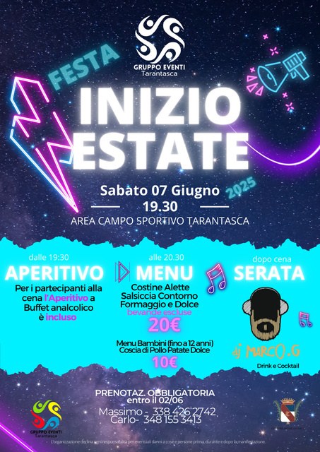 Locandina della Festa di Inizio Estate
