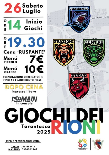Locandina dei Giochi dei Rioni